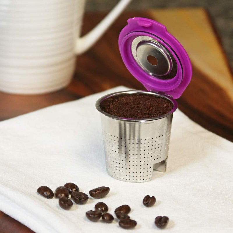 Perfect Pod Cafe Flow Stainless Steel Reusable K Cup, 2-Pk by Perfect Pod - Refillable Capsule Cup Metal Coffee Filter for Keurig 1.0, Keurig 2.0, K-Duo, K-Mini and Select Models (See Full Compatibility Chart) - Image 5